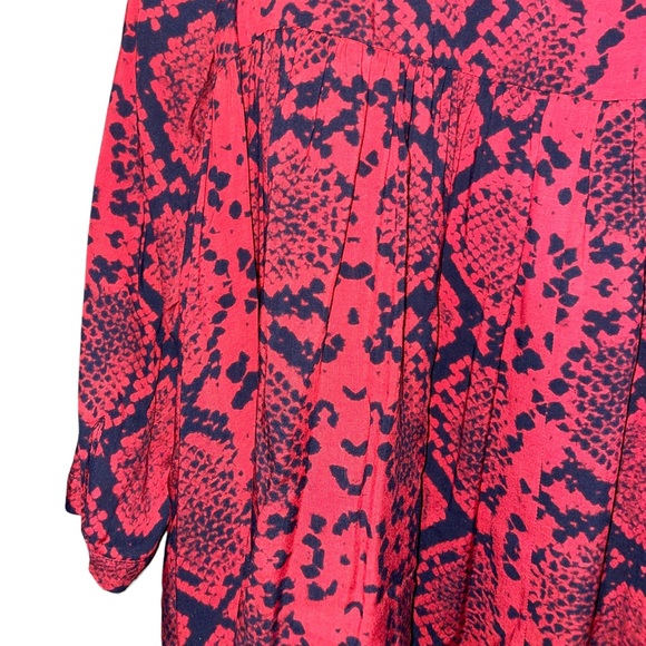 Zara Long Sleeve Snakeskin Dress - Picture 11 of 11